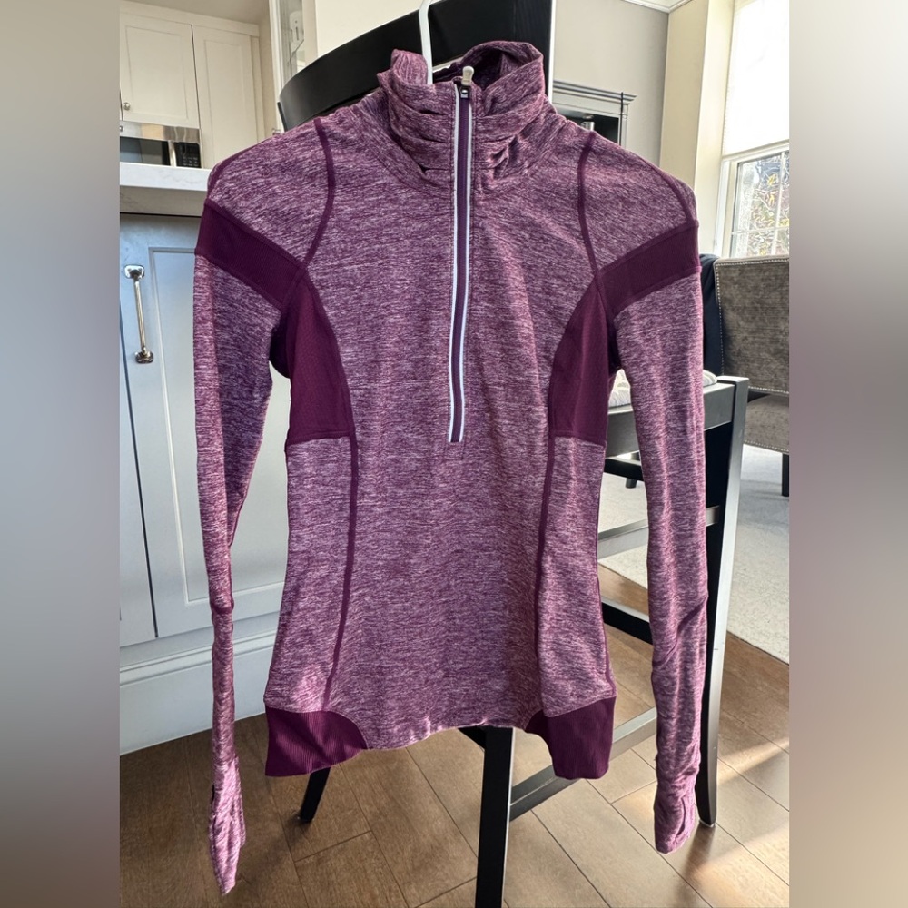 Lululemon Athletica Heathered Maroon Sweatshirt
